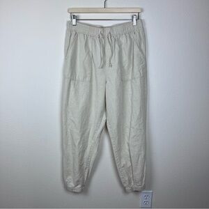 Madewell Pants Womens Medium Jogger Hemp Cotton Boho Coastal Minimal Everyday